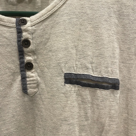 Outpost men’s 3 button soft t-shirt - SZ L - Picture 3 of 7